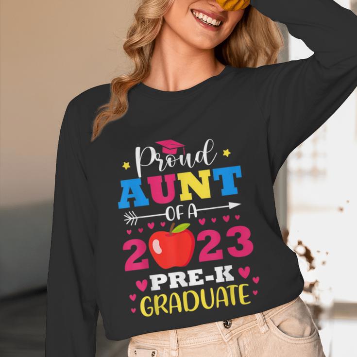 Proud Aunt Of 2023 Pre-K Graduate Senior Graduation Matching Unisex Long Sleeve T-Shirt