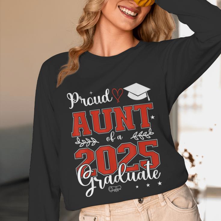 Proud Aunt Of a Class Of 2025 Graduate For Graduation Unisex Long Sleeve T-Shirt