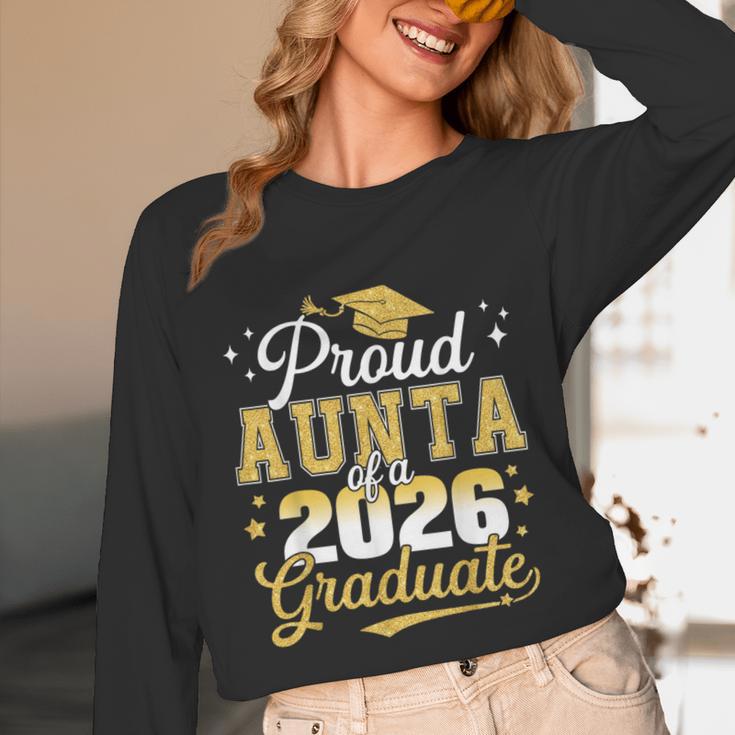 Proud Aunta Of a Class Of 2026 Graduate Senior Graduation Unisex Long Sleeve T-Shirt