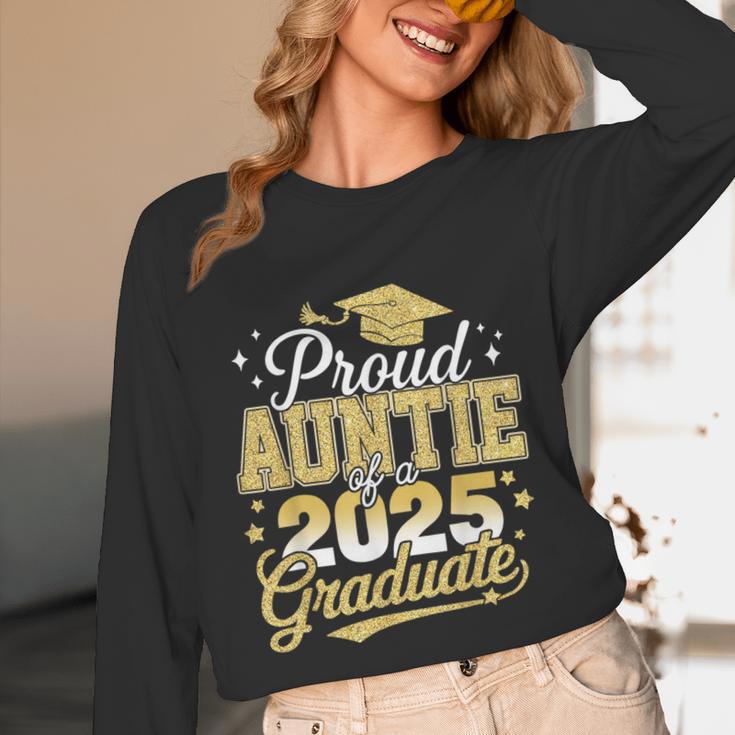 Proud Auntie Of A Class Of 2025 Graduate Senior Graduation Unisex Long Sleeve T-Shirt