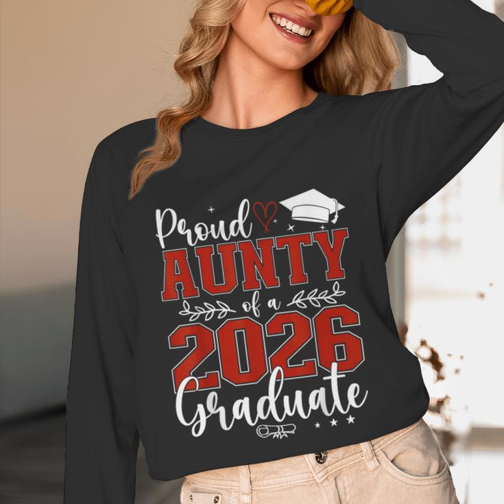 Proud Aunty Of a Class Of 2026 Graduate Senior Graduation Unisex Long Sleeve T-Shirt