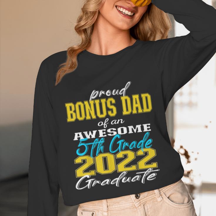 Proud Bonus Dad Of 5th Grade Graduate 2022 Family Graduation Unisex Long Sleeve T-Shirt