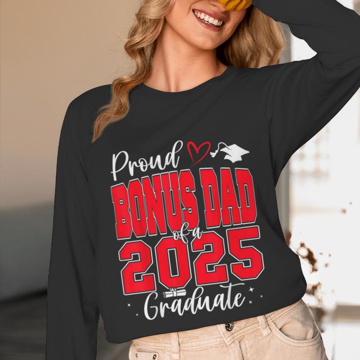 Proud Bonus Dad Of a Class Of 2025 Graduate Graduation Unisex Long Sleeve T-Shirt