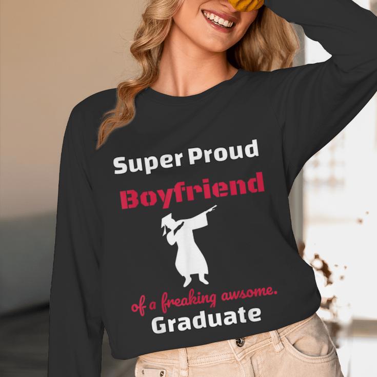 Proud Boyfriend Of 2018 Graduate Dabbing Graduation Unisex Long Sleeve T-Shirt