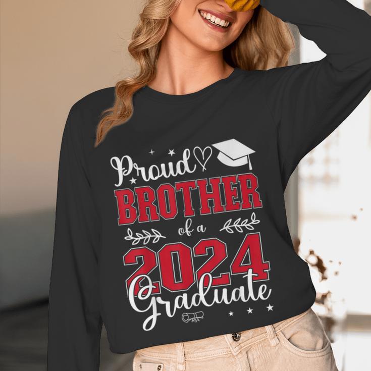 Proud Brother Of a Class Of 2024 Graduate For Graduation Unisex Long Sleeve T-Shirt