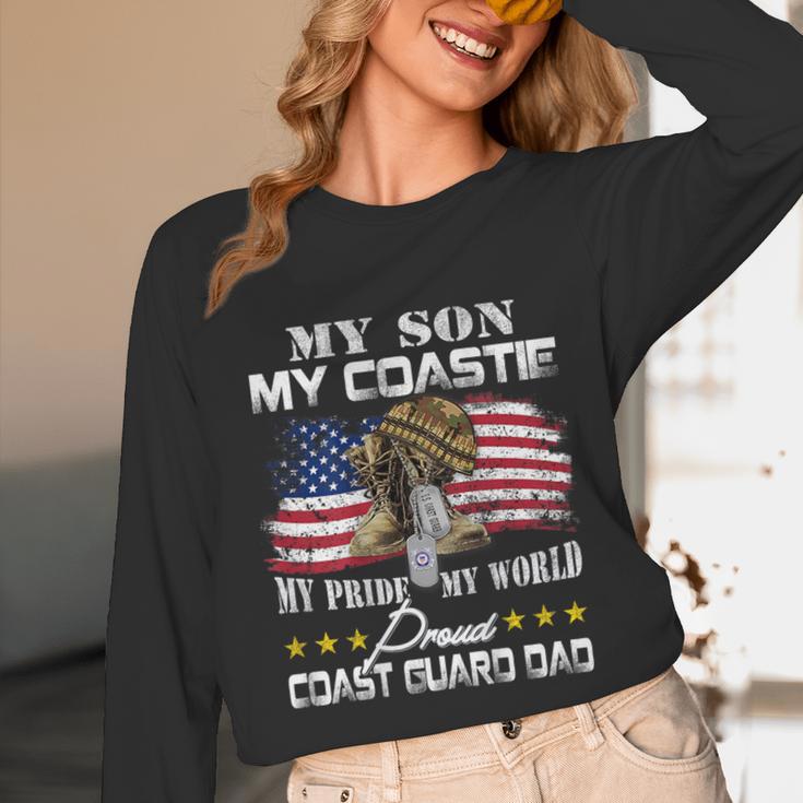 Proud Coast Guard Dad Coast Guard Graduation Dad Unisex Long Sleeve T-Shirt