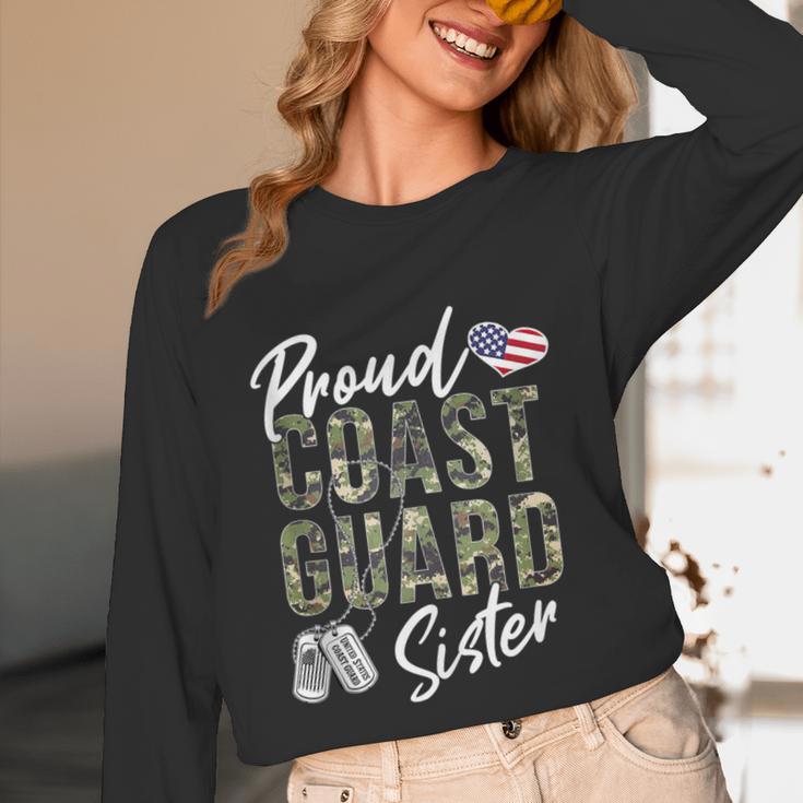 Proud Coast Guard Sister US Coast Guard Graduation Sister Unisex Long Sleeve T-Shirt