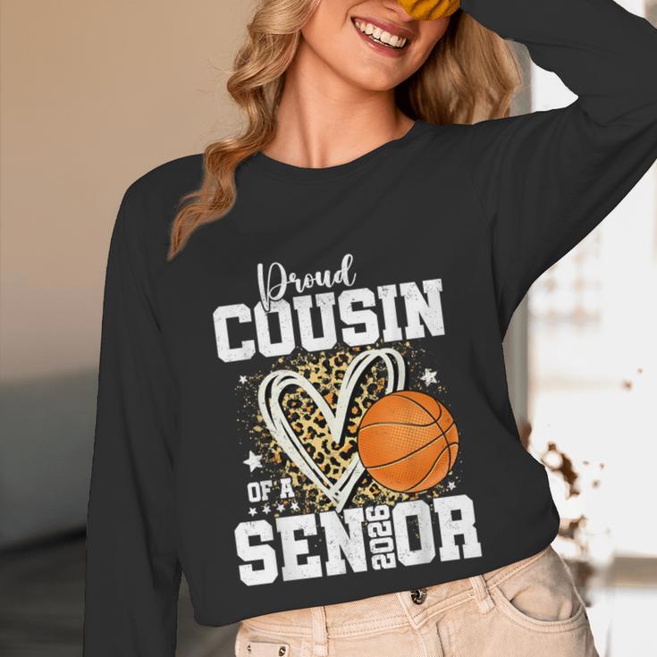 Proud Cousin Of A 2026 Senior Basketball Graduation Leopard Unisex Long Sleeve T-Shirt
