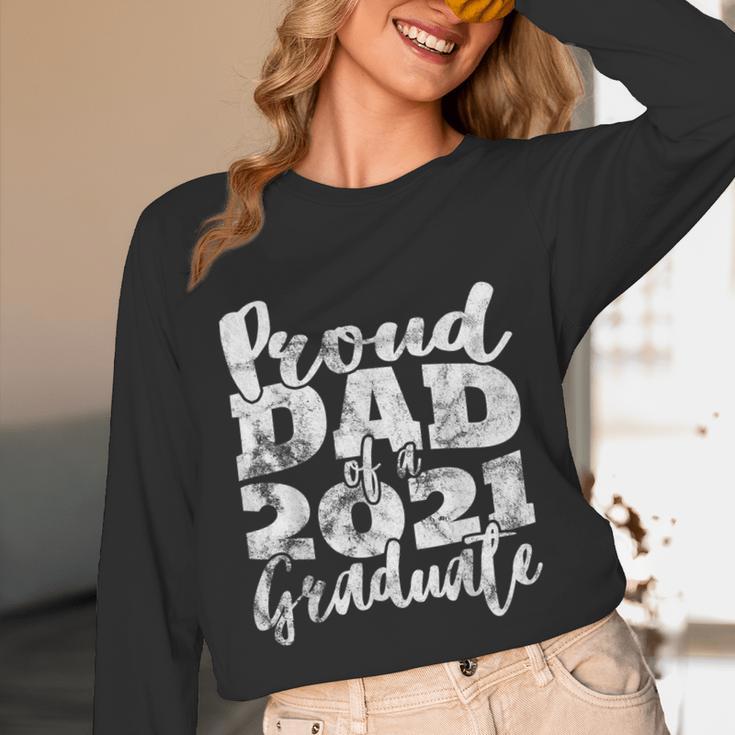 Proud Dad Of a 2021 Graduate Father Senior 21 Graduation Unisex Long Sleeve T-Shirt