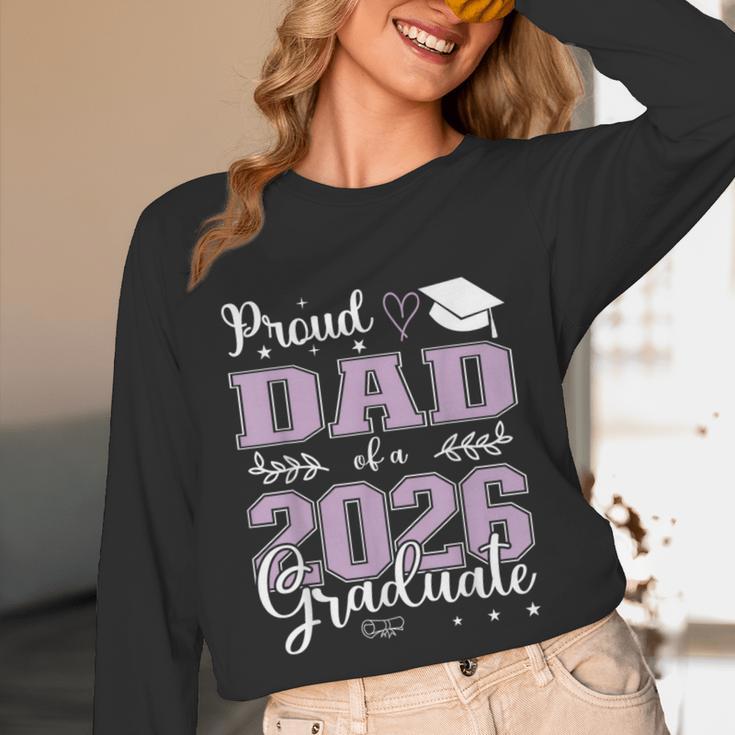 Proud Dad Of a Class Of 2026 Graduate For Graduation Unisex Long Sleeve T-Shirt