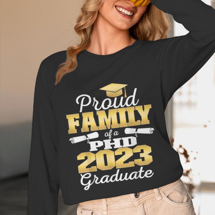Proud Family Class Of 2023 PHD Graduate Doctorate Graduation Unisex Long Sleeve T-Shirt