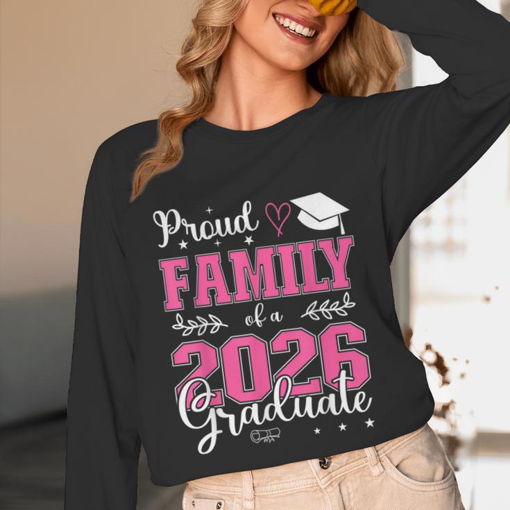 Proud Family Of a Class Of 2026 Graduate For Graduation Unisex Long Sleeve T-Shirt