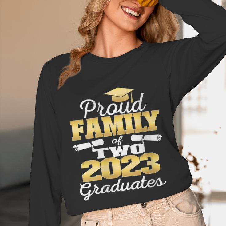 Proud Family Of Two 2023 Graduate Class 2023 Graduation Unisex Long Sleeve T-Shirt