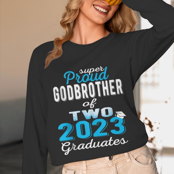 Proud Godbrother Of Two 2023 Graduate Class 2023 Graduation Unisex Long Sleeve T-Shirt