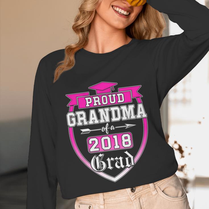 Proud Grandma Of a 2018 Grad Graduation Family Unisex Long Sleeve T-Shirt
