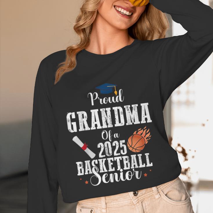 Proud Grandma Of 2025 Basketball Senior Graduation Day Unisex Long Sleeve T-Shirt