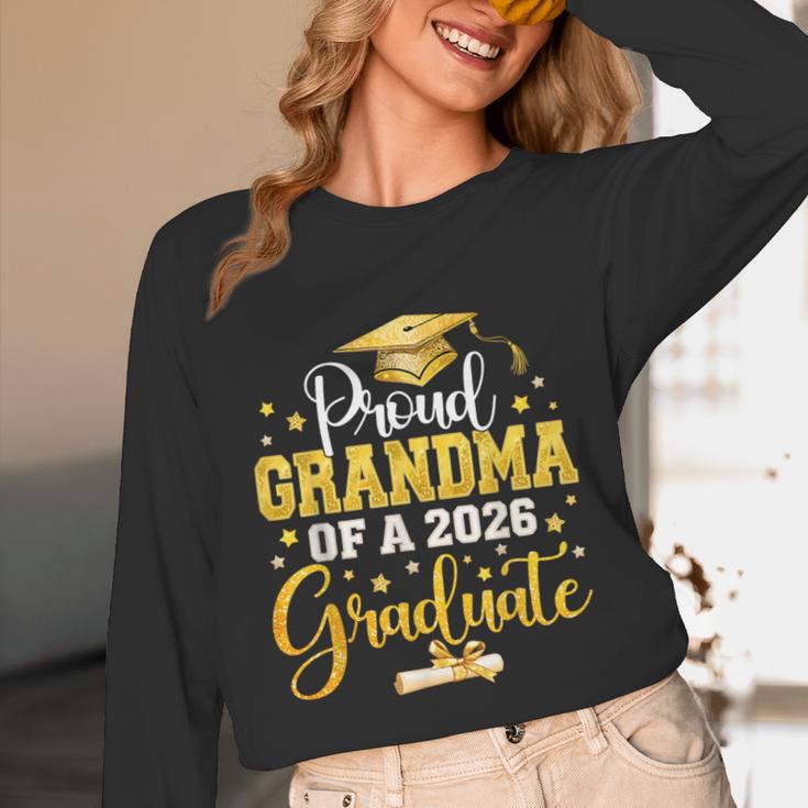 Proud Grandma Of A Class Of 2026 Graduate Senior Graduation Unisex Long Sleeve T-Shirt