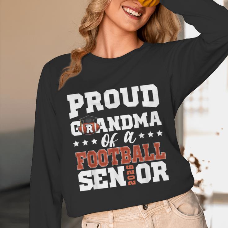 Proud Grandma Of a Football Senior 2026 Graduation Unisex Long Sleeve T-Shirt