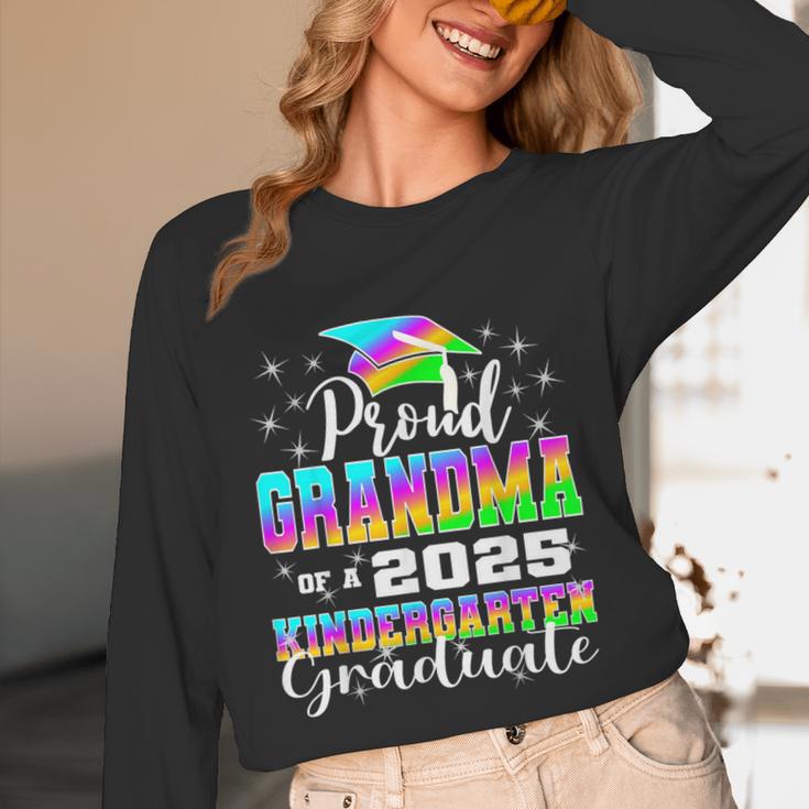 Proud Grandma Of Kindergarten Graduate 2025 Graduation Unisex Long Sleeve T-Shirt