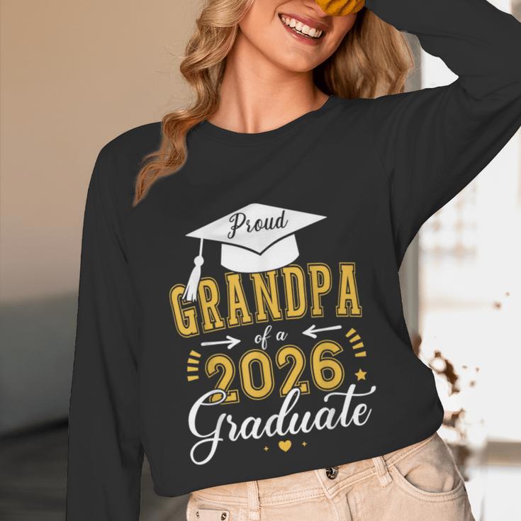 Proud Grandpa Of a Class Of 2026 Graduate For Graduation Unisex Long Sleeve T-Shirt
