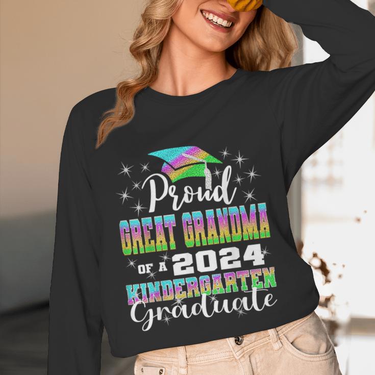 Proud Great Grandma Of Kindergarten Graduate 2024 Graduation Unisex Long Sleeve T-Shirt