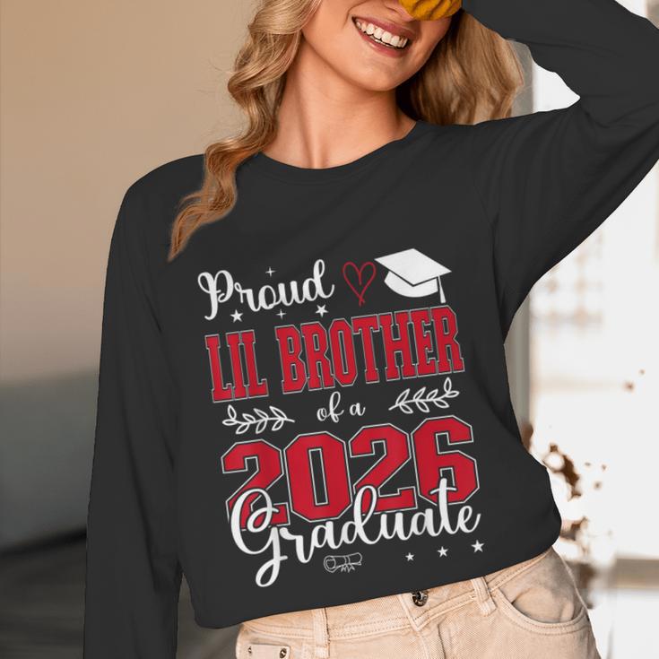 Proud Lil Brother Of a Class Of 2026 Graduate For Graduation Unisex Long Sleeve T-Shirt
