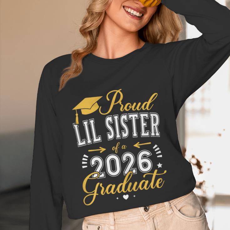 Proud Lil Sister Of a Class Of 2026 Graduate For Graduation Unisex Long Sleeve T-Shirt