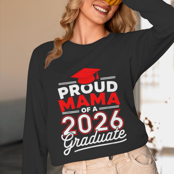 Proud Mama Of A 2026 Graduate Class Of 2026 Mom Graduation Unisex Long Sleeve T-Shirt