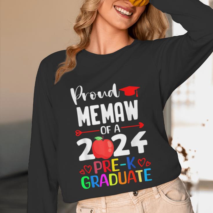 Proud MEMAW Of 2024 Pre-K Graduation Graduate Senior 2024 Unisex Long Sleeve T-Shirt