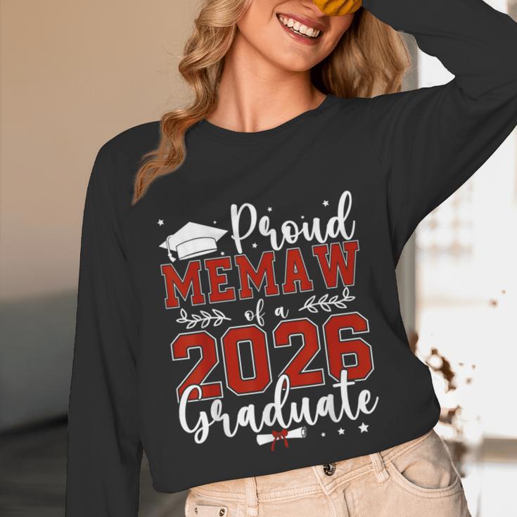 Proud Memaw Of a Class Of 2026 Graduate For Graduation Unisex Long Sleeve T-Shirt