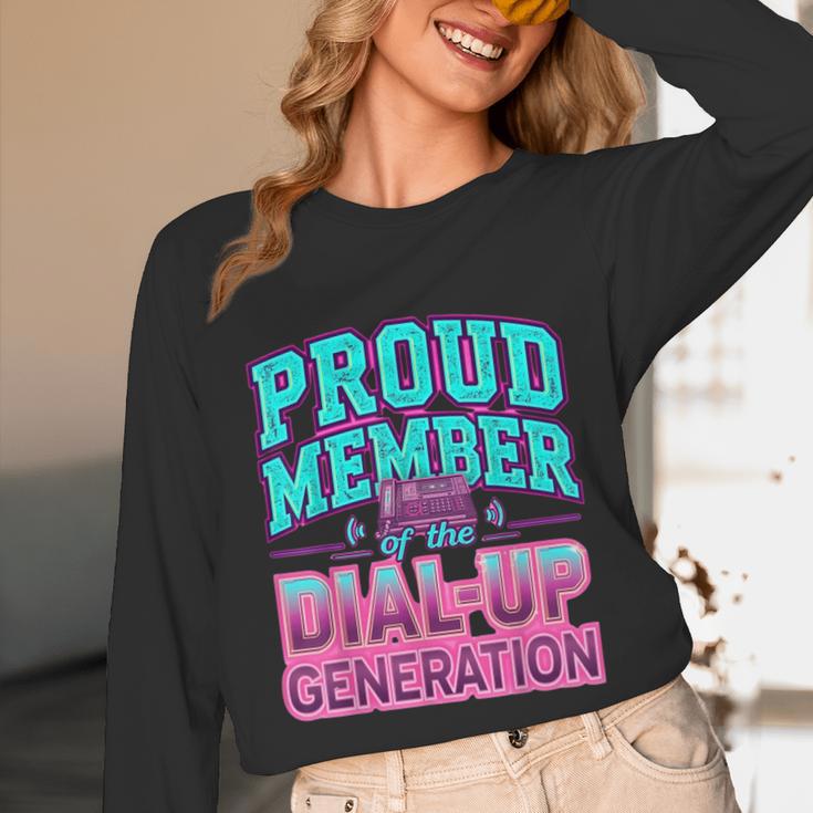 Proud Member Of The Dial Up Club Tech Nostalgia Top Unisex Long Sleeve T-Shirt Proud Member Of The Dial Up Club Tech Nostalgia Top Unisex Long Sleeve T-Shirt