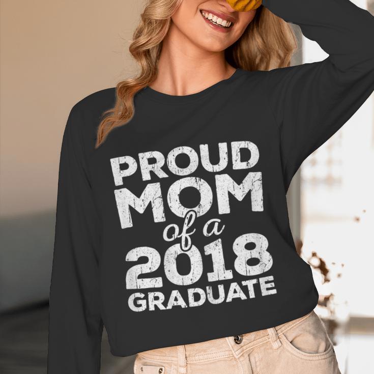 Proud Mom Of A 2018 Graduate Senior Class Graduation T-Shirt Unisex Long Sleeve T-Shirt