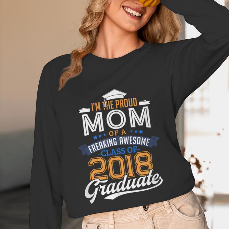 Proud Mom Of 2018 Graduate Shirt Graduation Grad Class Unisex Long Sleeve T-Shirt