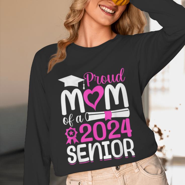 Proud Mom Of A 2024 Senior Graduation Unisex Long Sleeve T-Shirt