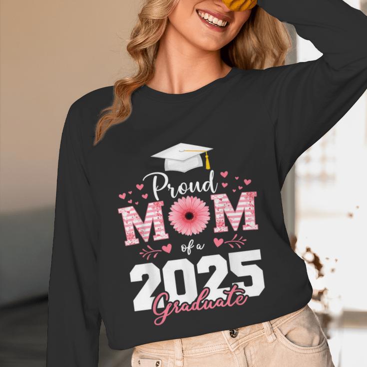Proud Mom Of a 2025 Graduate Senior Mom Family Graduation Unisex Long Sleeve T-Shirt