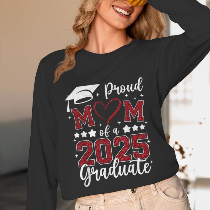 Proud Mom Of 2025 Senior Graduate Matching Family Graduation Unisex Long Sleeve T-Shirt