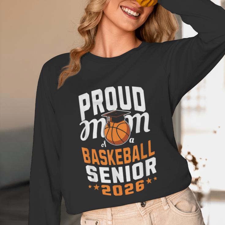 Proud Mom Of Basketball Senior 2026 Graduation Unisex Long Sleeve T-Shirt