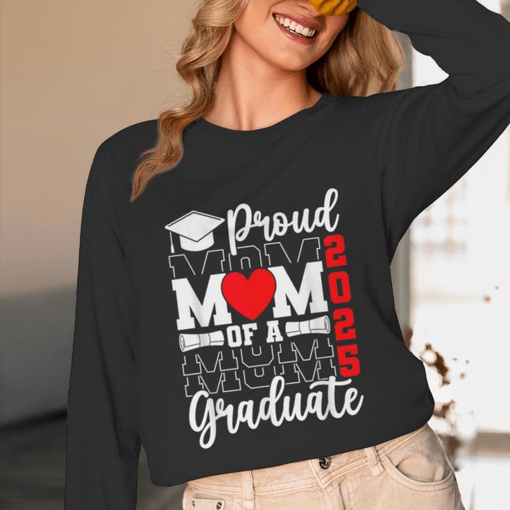 Proud Mom Of a Class Of 2025 Graduate Senior Mom Graduation Unisex Long Sleeve T-Shirt