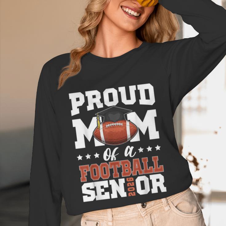 Proud Mom Of a Football Senior 2026 Graduation Gifts Unisex Long Sleeve T-Shirt