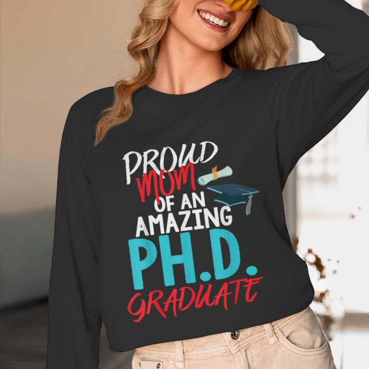 Proud Mom PhD Doctoral Graduation Doctorate Degree Unisex Long Sleeve T-Shirt