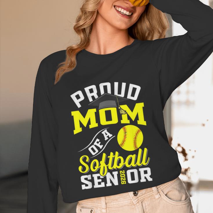 Proud Mom Of a Softball Senior Class Of 2026 Graduation Unisex Long Sleeve T-Shirt