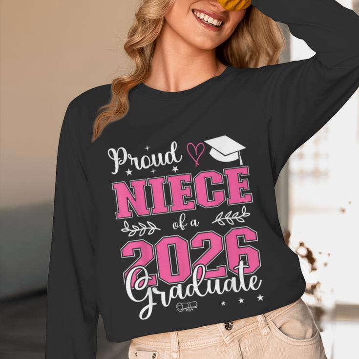 Proud Niece Of a Class Of 2026 Graduate For Graduation Unisex Long Sleeve T-Shirt
