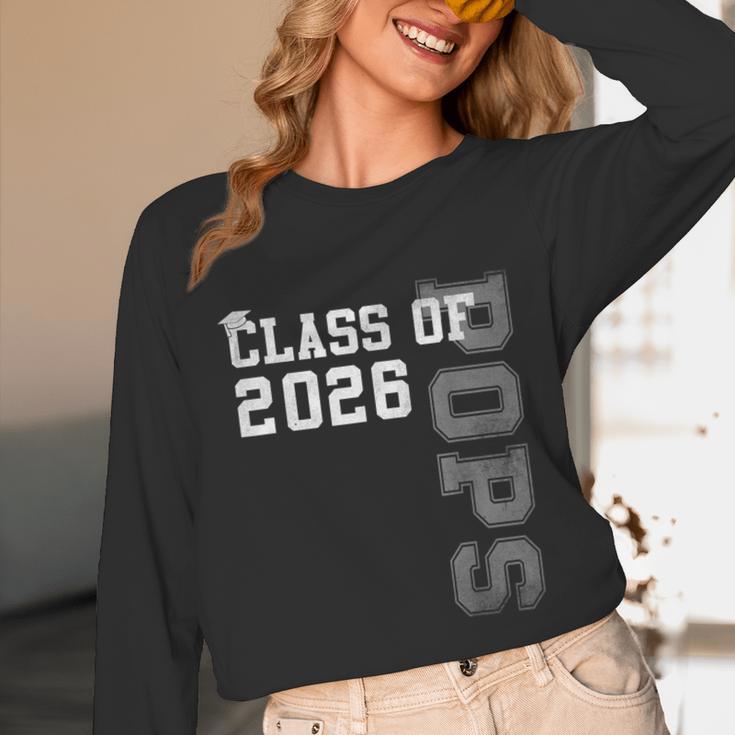 Proud Pops Of A 2026 Graduate Grad Senior Graduation Unisex Long Sleeve T-Shirt