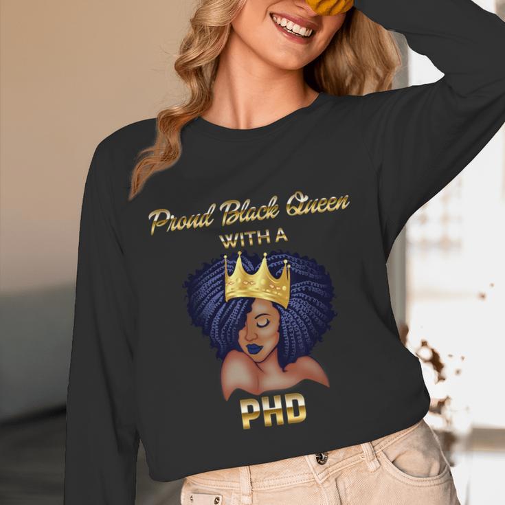 Proud Queen PhD Doctorate Degree Graduation T-Shirt Unisex Long Sleeve T-Shirt