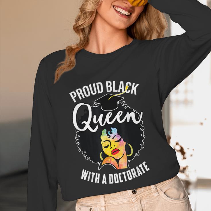 Proud Queen PhD Doctorate Degree Graduation Woman Girl Unisex Long Sleeve T-Shirt