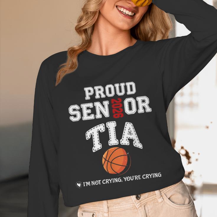 Proud Senior Tia 2026 Graduation Basketball Player Unisex Long Sleeve T-Shirt