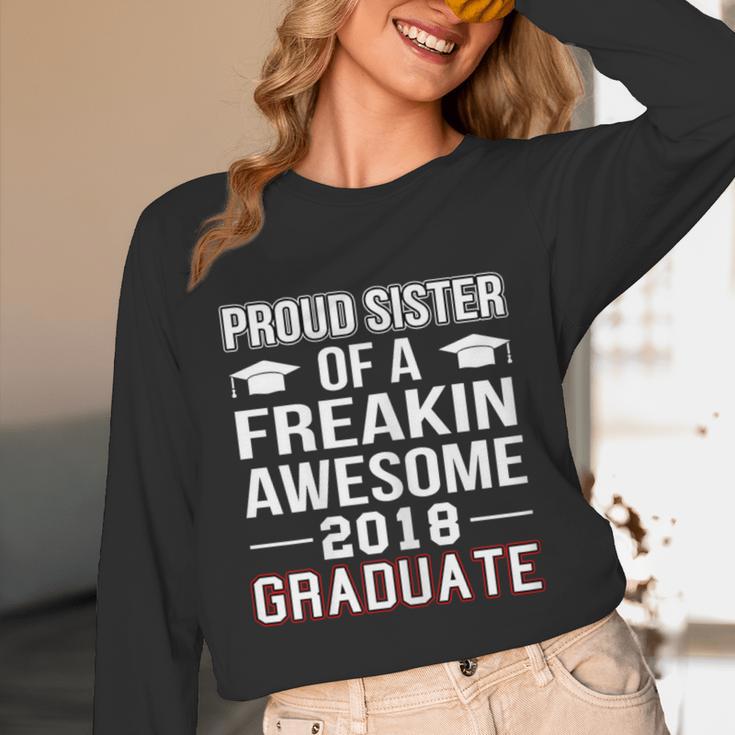 Proud Sister Of A 2018 Graduate Senior GraduationShirt Unisex Long Sleeve T-Shirt