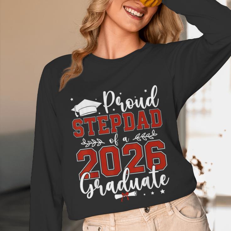 Proud Stepdad Of a Class Of 2026 Graduate For Graduation Unisex Long Sleeve T-Shirt