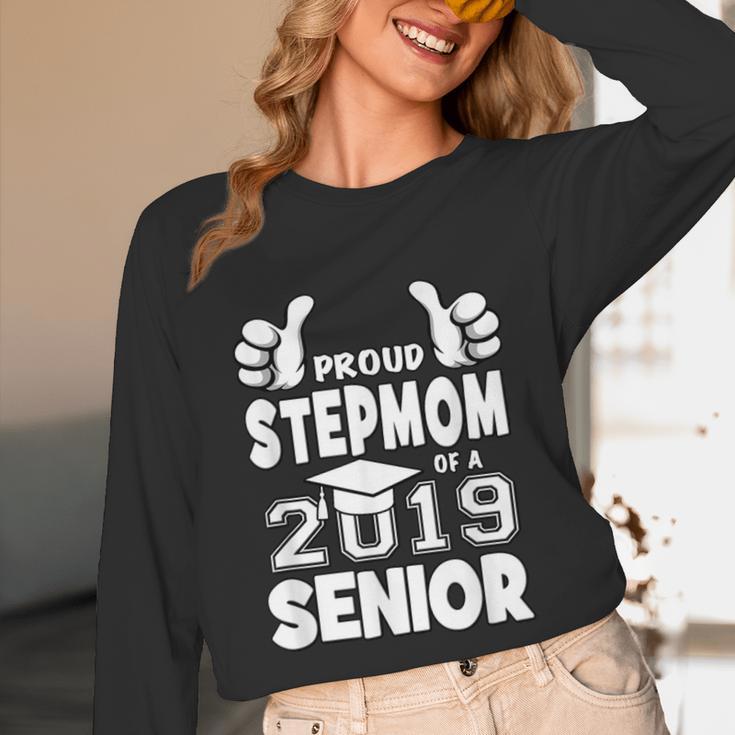 Proud Stepmom Of A 2019 Senior School Graduation Shirt Unisex Long Sleeve T-Shirt