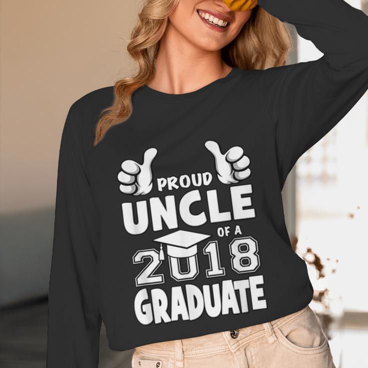 Proud Uncle Of A 2018 Graduate Senior Graduation Shirt Unisex Long Sleeve T-Shirt